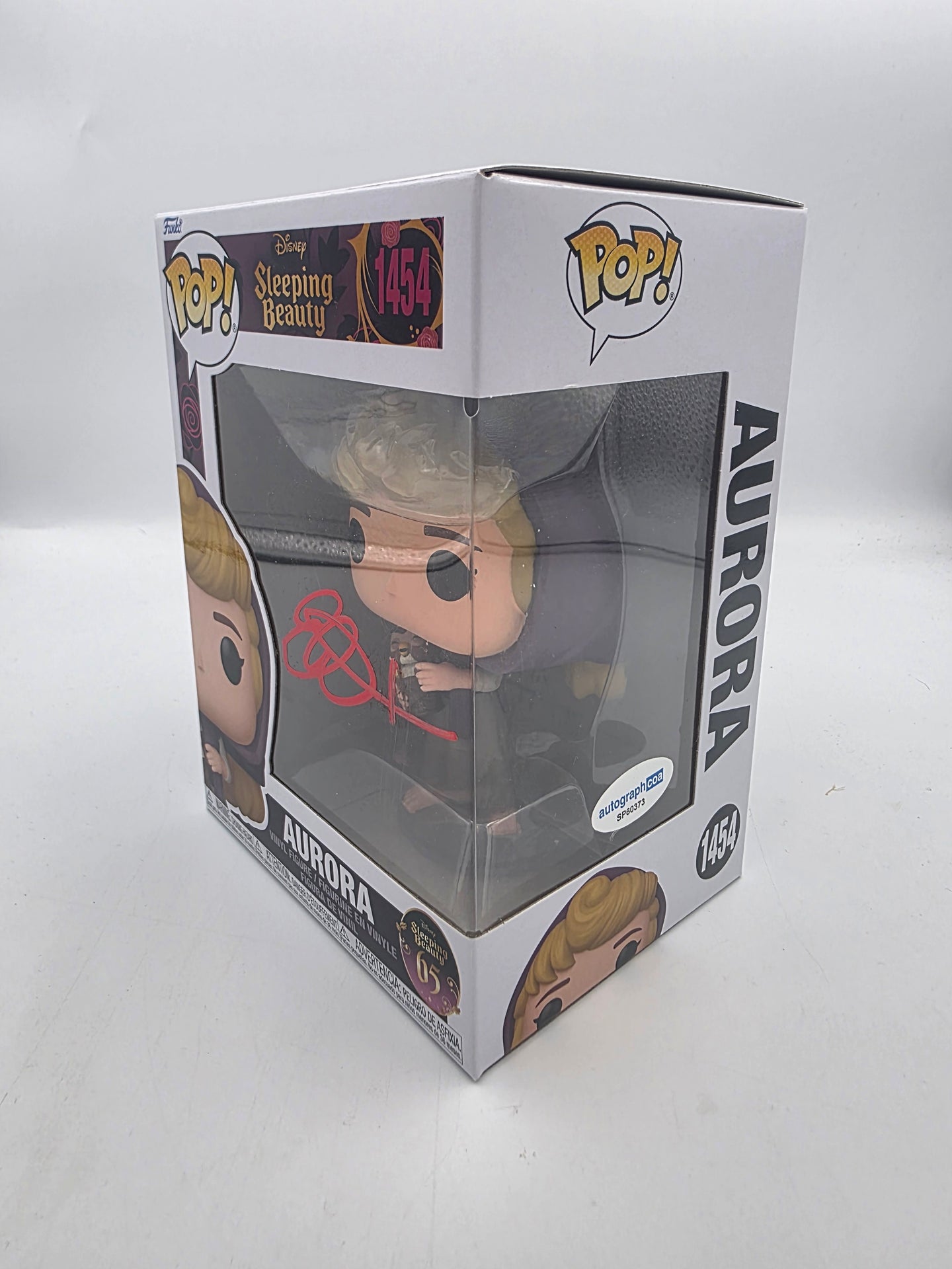 Aurora With Owl - #1454 - Funko Pop! -  Disney Princess - Sleeping Beauty 65th - Disney - Signed By Eleanor Worthington-Cox - Autographcoa Certificated