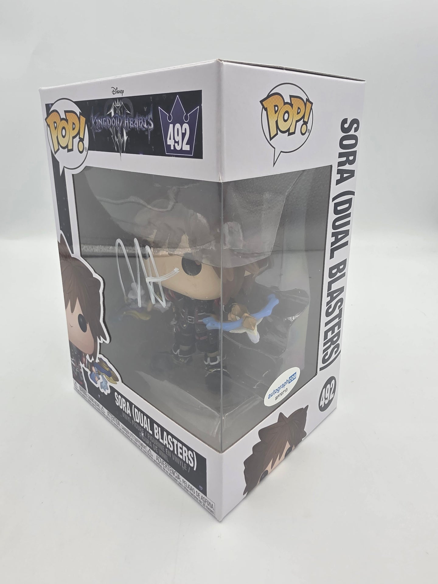 Sora (Dual Blasters)  - #492 - Funko Pop! -  Disney - Kingdom Hearts - Signed By Joel Osment - Autographcoa Certified