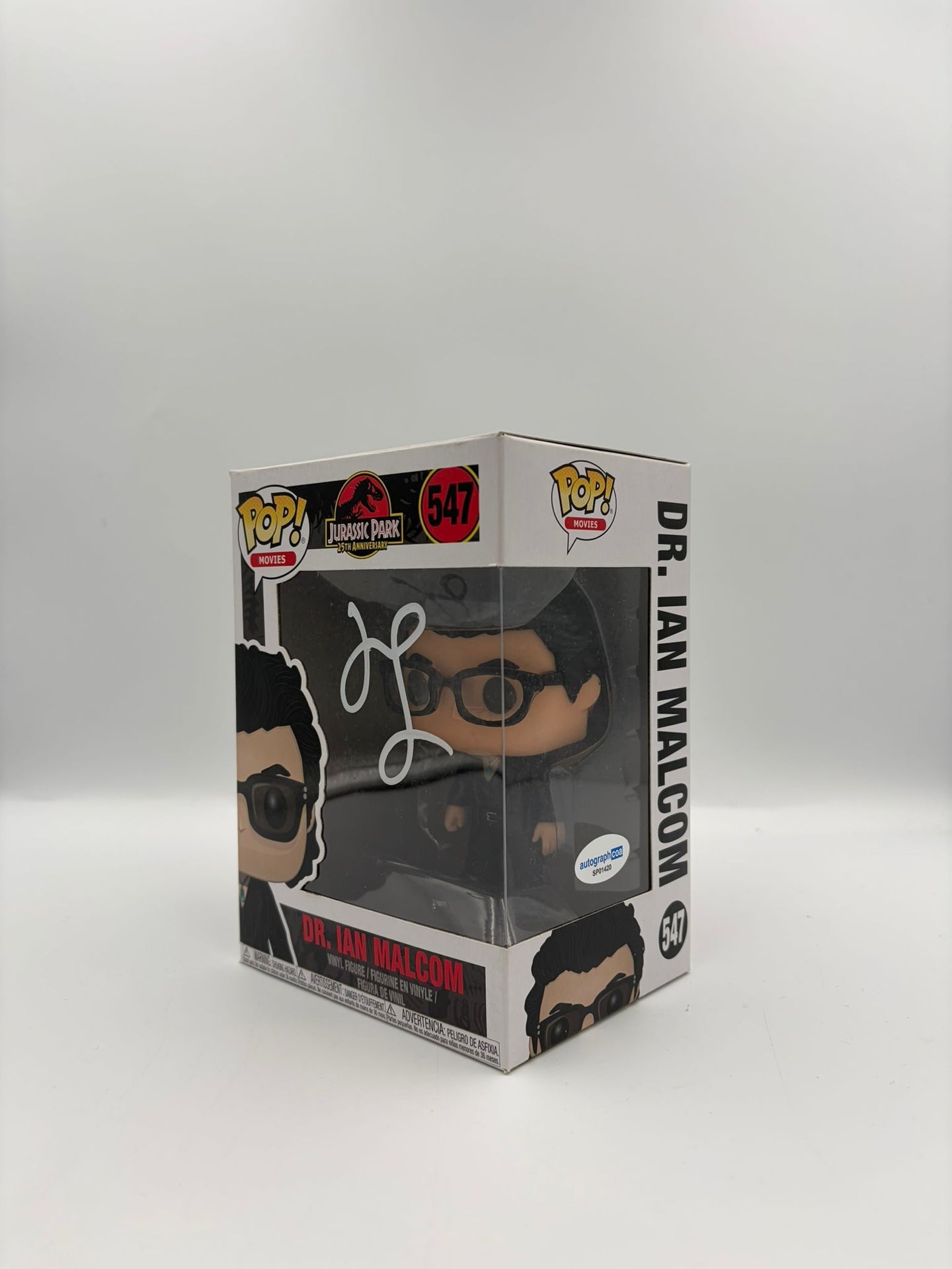 Dr. Ian Malcom- #547 - Funko Pop! - Jurassic Park  - Movie - Signed By Jeff Goldblum - Certified Pop