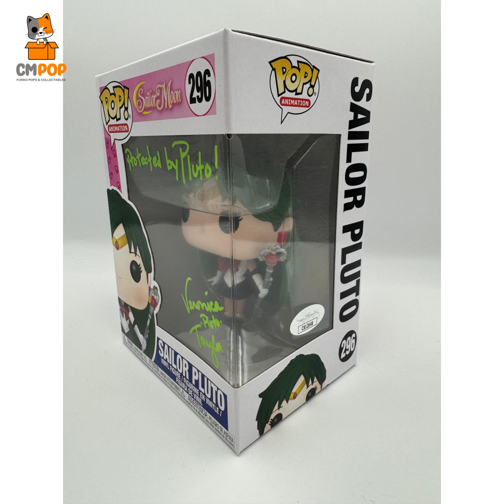 Sailor Pluto - #296 Funko Pop! Animation Moon Signed By Veronica Taylor Certified Pop