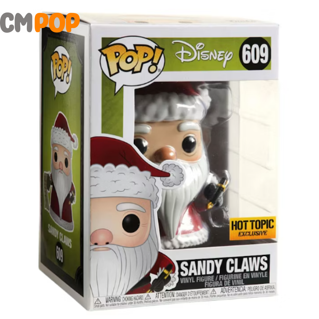 Sandy Claws - #609 Funko Pop! Disney The Nightmare Before Christmas Hot Topic Exclusive