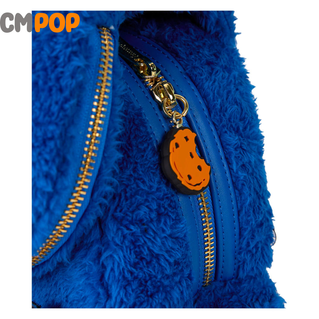 Sesame Street Cookie Monster Plush Mini Backpack - Loungefly