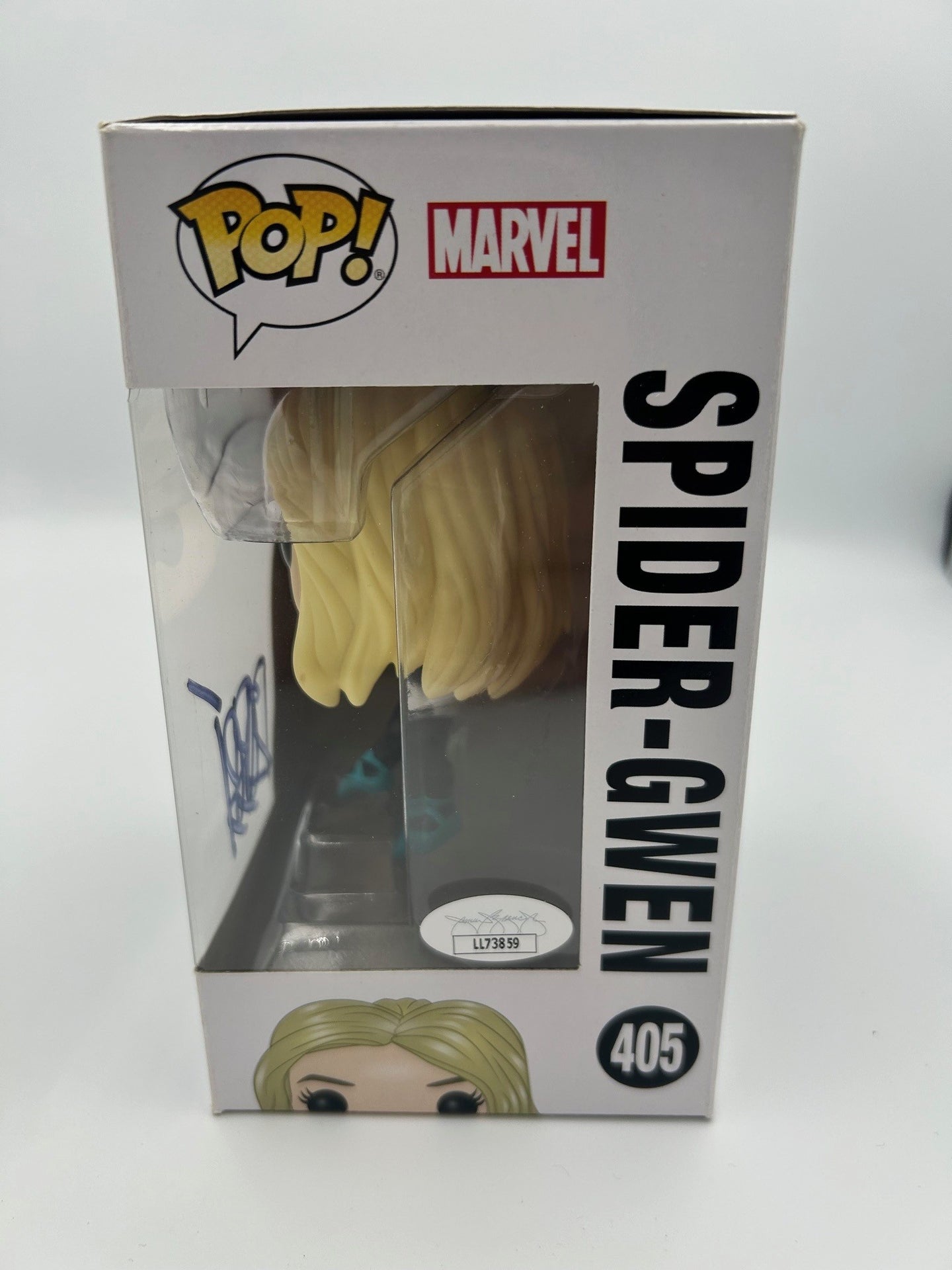 Spider-Gwen Signed - #405 - Funko Pop! - Marvel - Spiderman Into the Spiderverse - Signed by Robbi Rodriguez