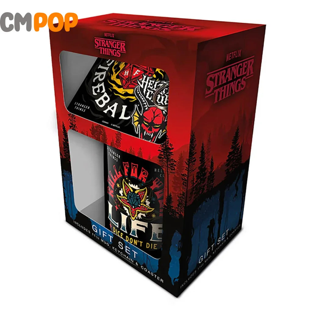 Stranger Things (Hellfire) Mug Coaster & Keychain Gift Set Gift Set