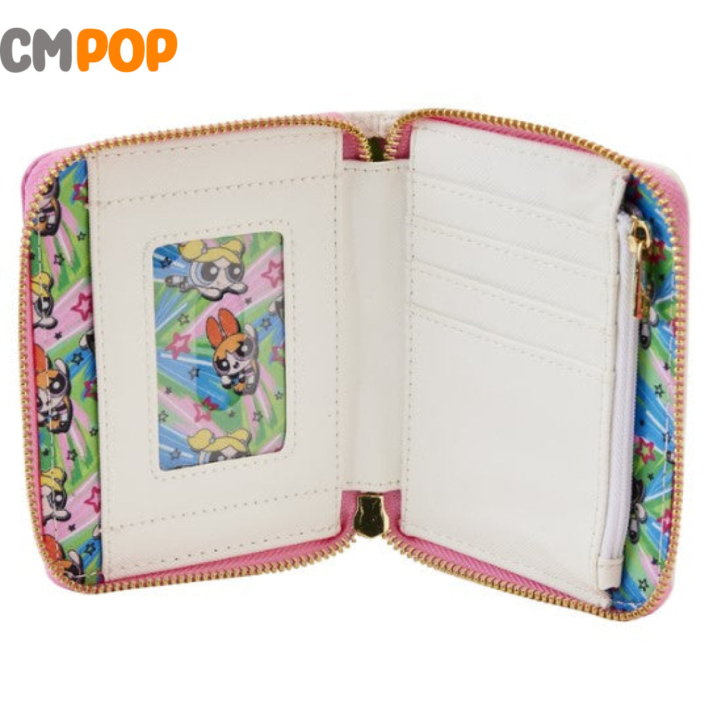 The Powerpuff Girls Vs Mojo Jojo Zip Around Wallet - Loungefly
