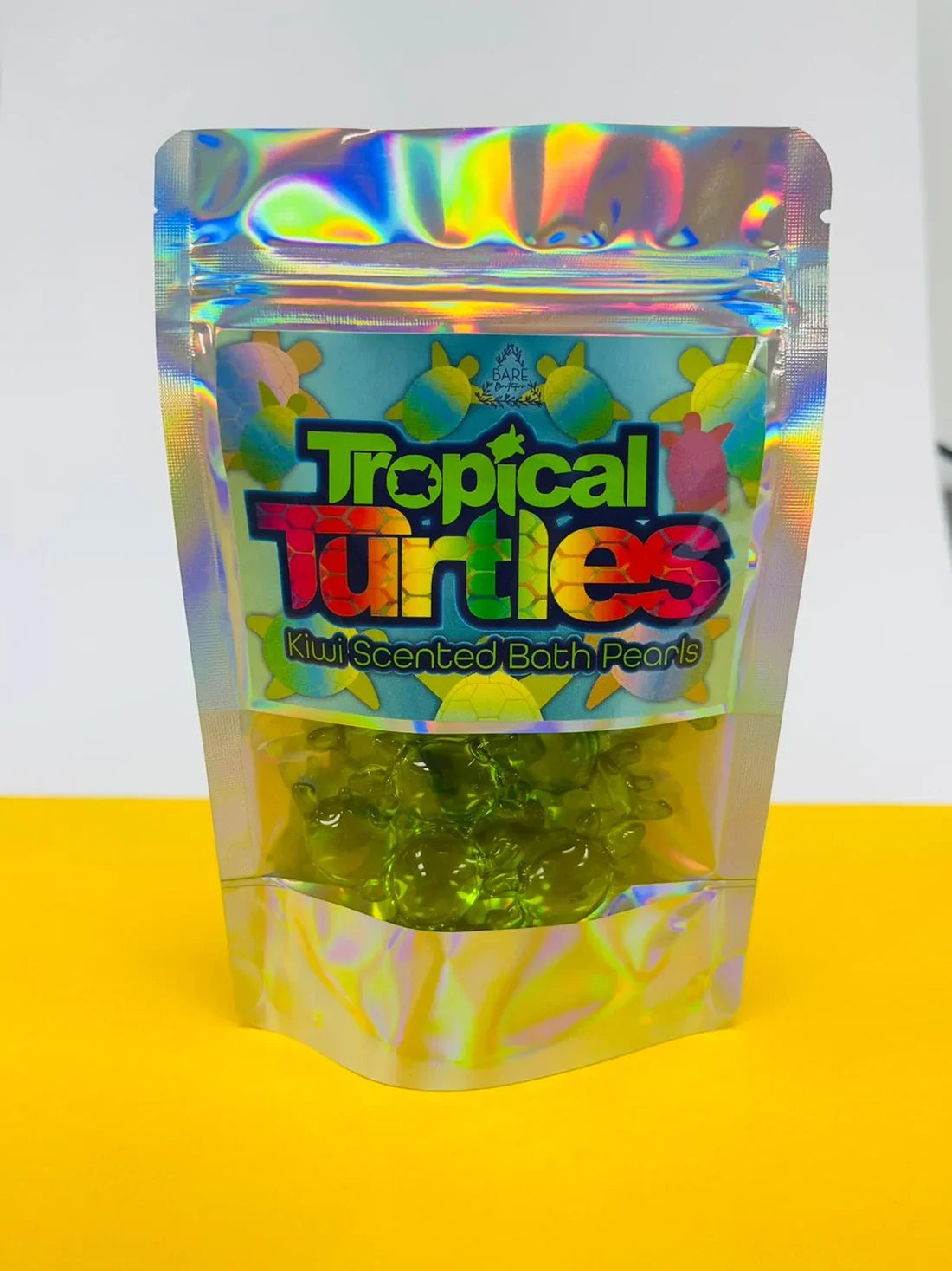 Tropical Turtles - Kiwi Scented Bath Pearls -Bare Boutique