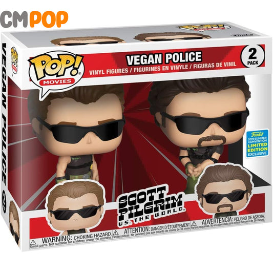 Vegan Police - 2 Pack Funko Pop! Movies Scott Pilgrim Vs The World 2019 Convention Limited Edition