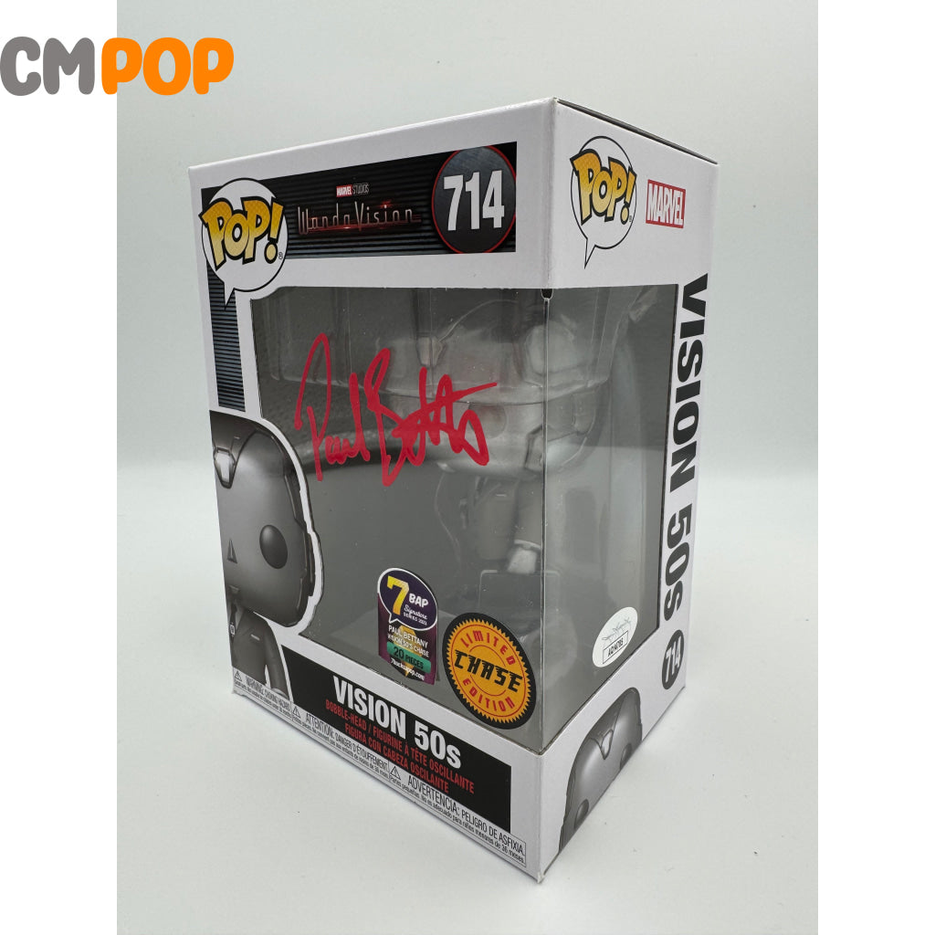Vision 50’S - #714 Funko Pop! Marvel Wanda Vision- Chase Exclusive Signed By Paul Bettany