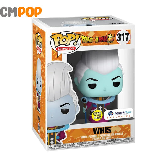 Whis - #317 Funko Pop! Animation Dragon Ball Glows In The Dark Galactic Toys Exclusive