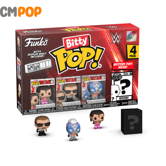 Wwe Razor Ramon / Diesel Rey Mysterio - Bitty Pop 4 Pack Pop! Funko
