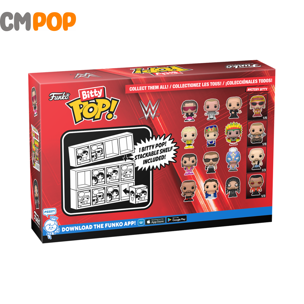 Wwe Undertaker / British Bulldog Batista - Bitty Pop 4 Pack Pop! Funko